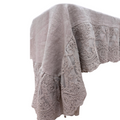 Tovaglia in Lino con Volant in Pizzo Corinzio 150x150 cm - Chez Moi