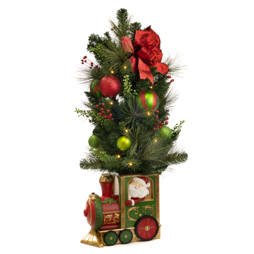 Treno con Albero 89 cm