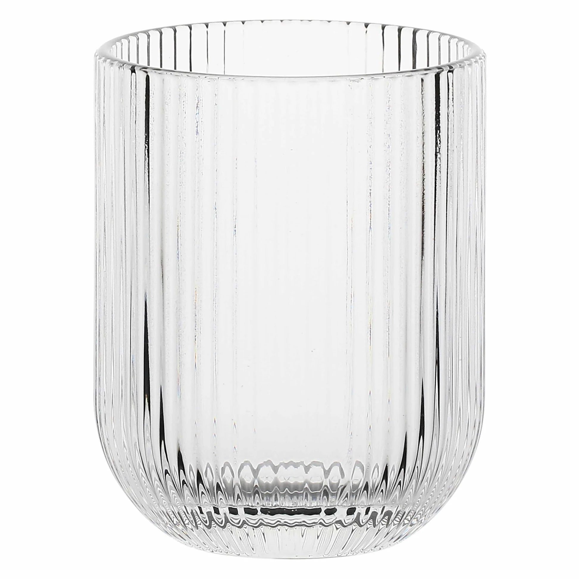 Set di 12 Bicchieri in Vetro Trasaprente 'Twisty' - Rose e Tulipani