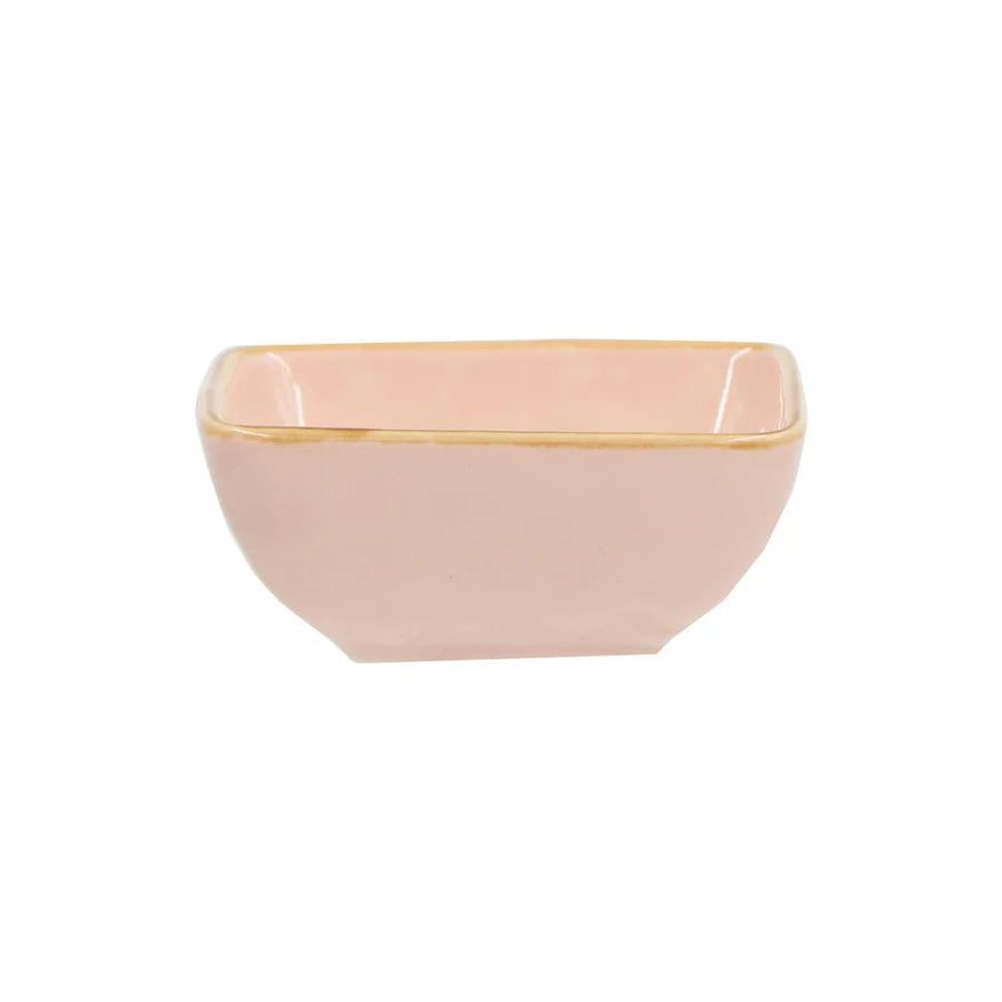 Ciotolina Quadrata Rosa 8x8 cm - Rose e Tulipani