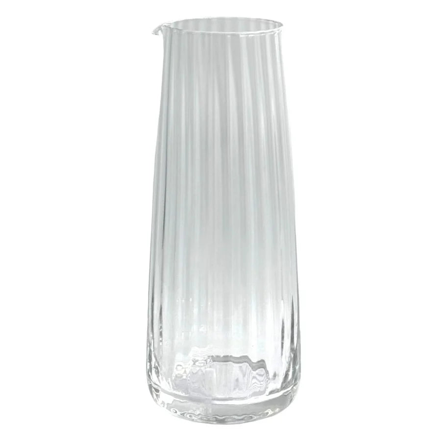 Caraffa in Vetro Trasparente Prismia- Rose e Tulipani