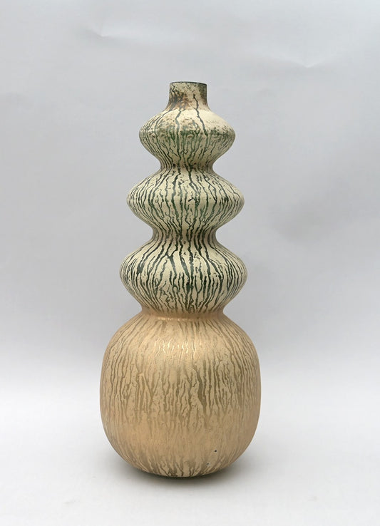 Vaso Sfumato in Vetro con Decoro Opaco