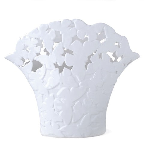 Vaso in Porcellana con Decorazioni a Farfalle - Hervit