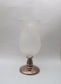 Vaso in Vetro con Base Lucida Color Bronzo