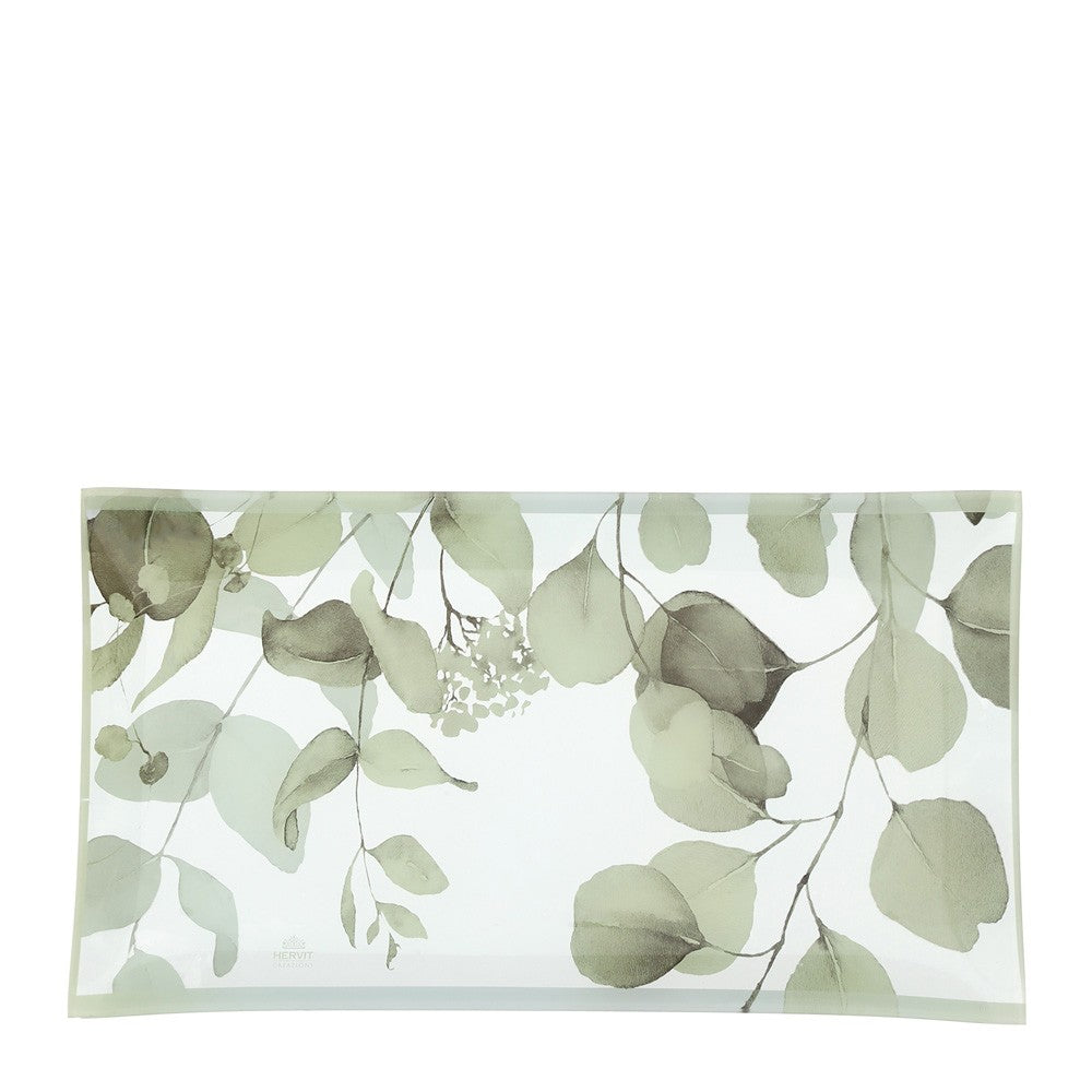 Vassoio in vetro "Botanic" 20x37 cm - Hervit