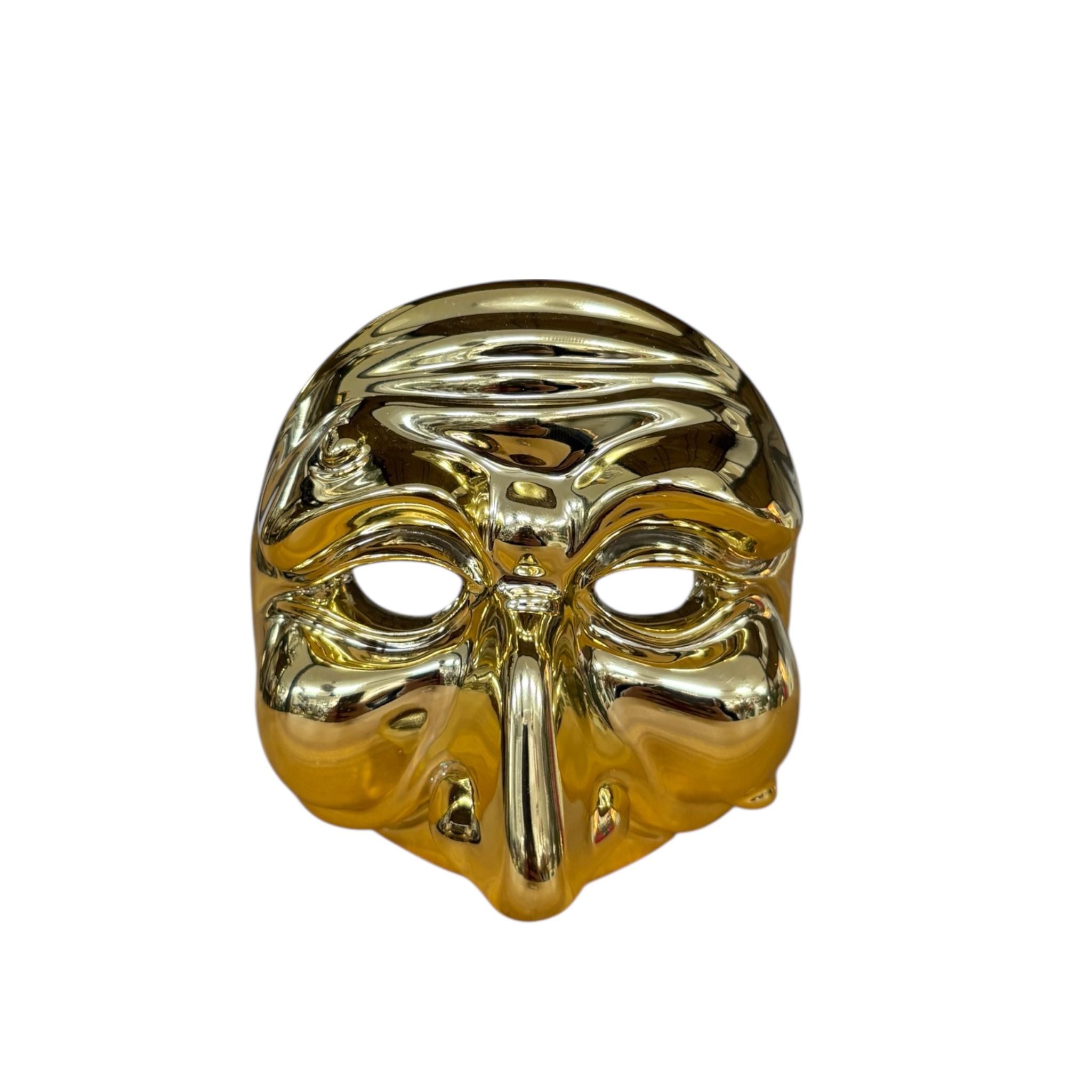Maschera di Pulcinella Oro 5x6 cm - Bongelli Preziosi