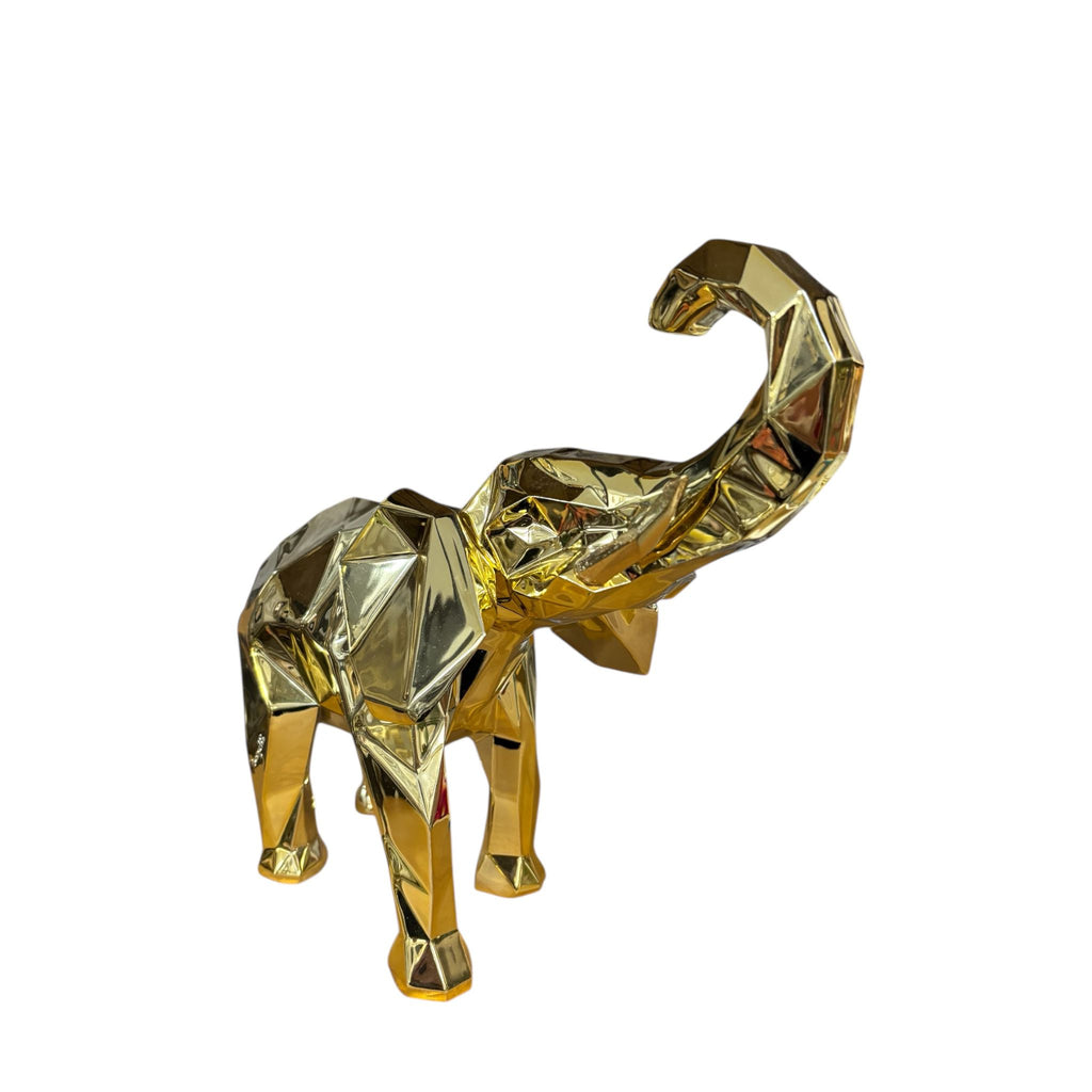 Elefante Oro Stilizzato Decorativo 32 cm - Bongelli Preziosi