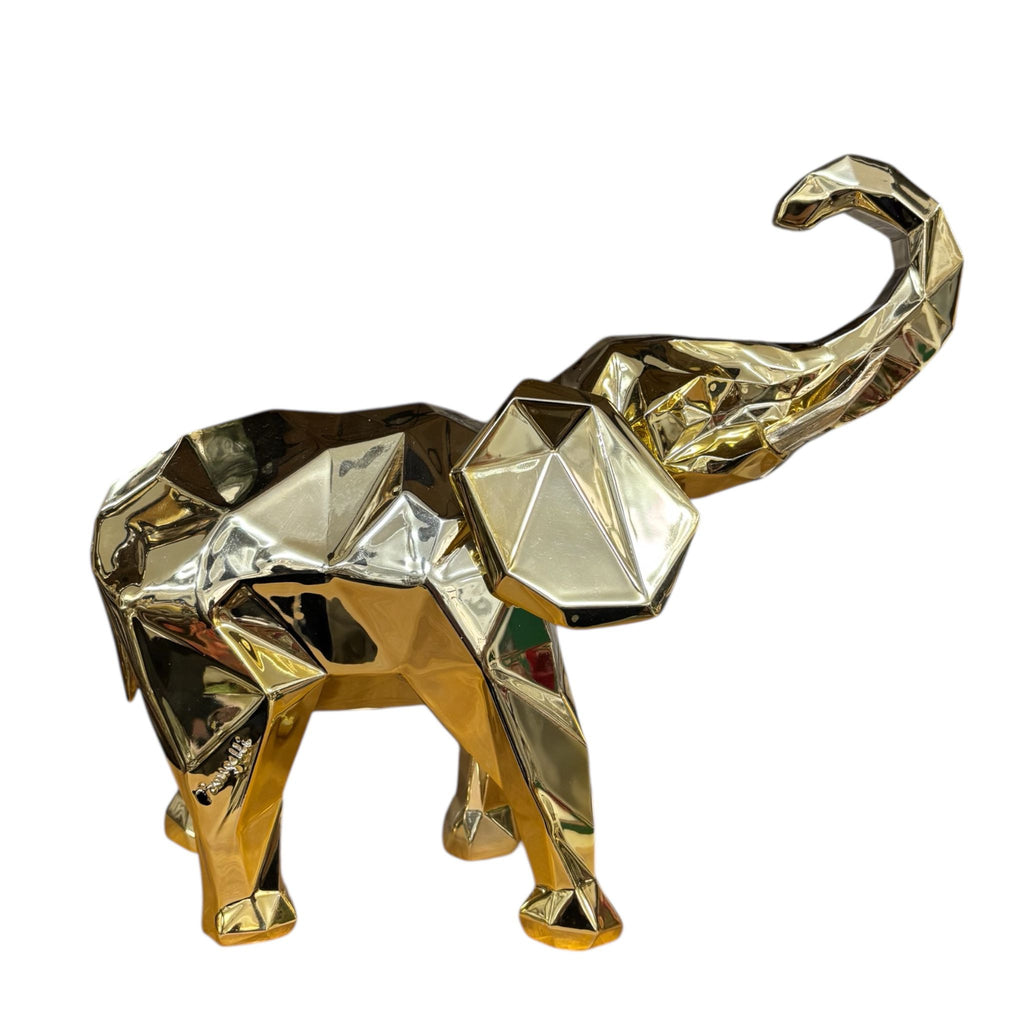 Elefante Oro Stilizzato Decorativo 32 cm - Bongelli Preziosi