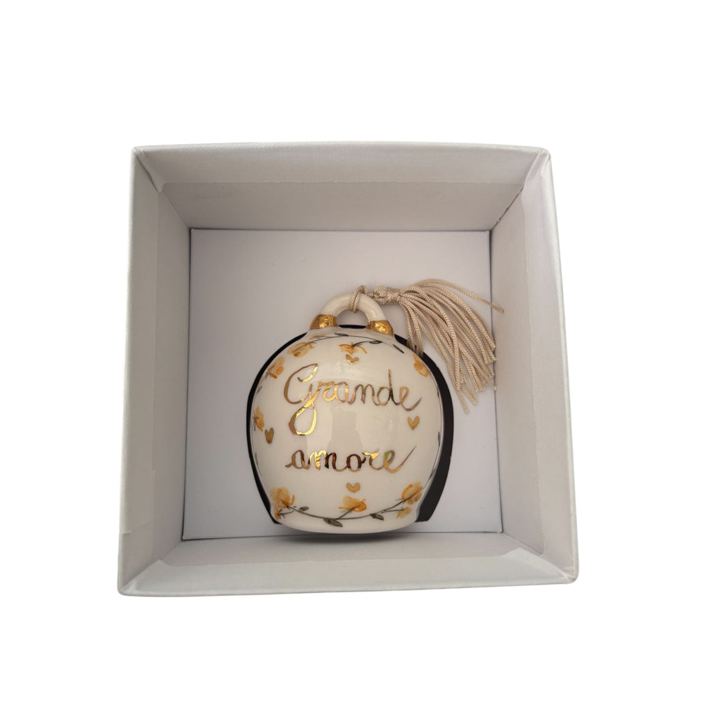 Campana in Ceramica di Capodimonte Dipinta a Mano 10 cm - Ely Art