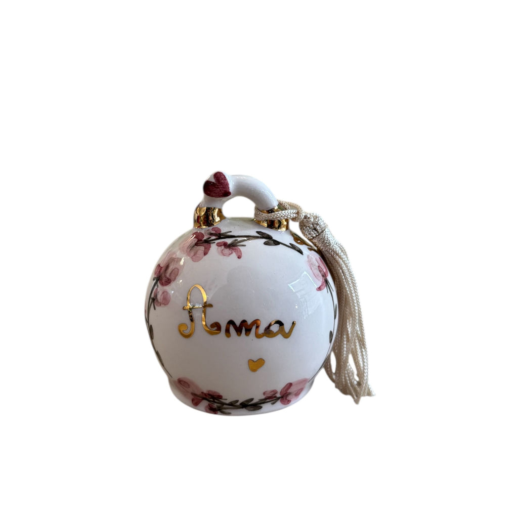 Campana in Ceramica di Capodimonte Dipinta a Mano 6 cm - Ely Art