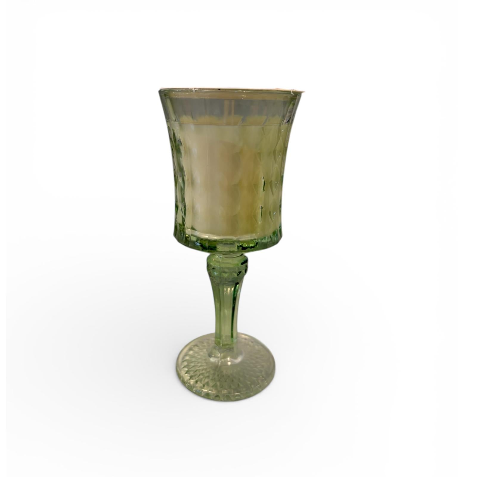 Candela in Bicchierino di Vetro Colorato 15 cm - AD