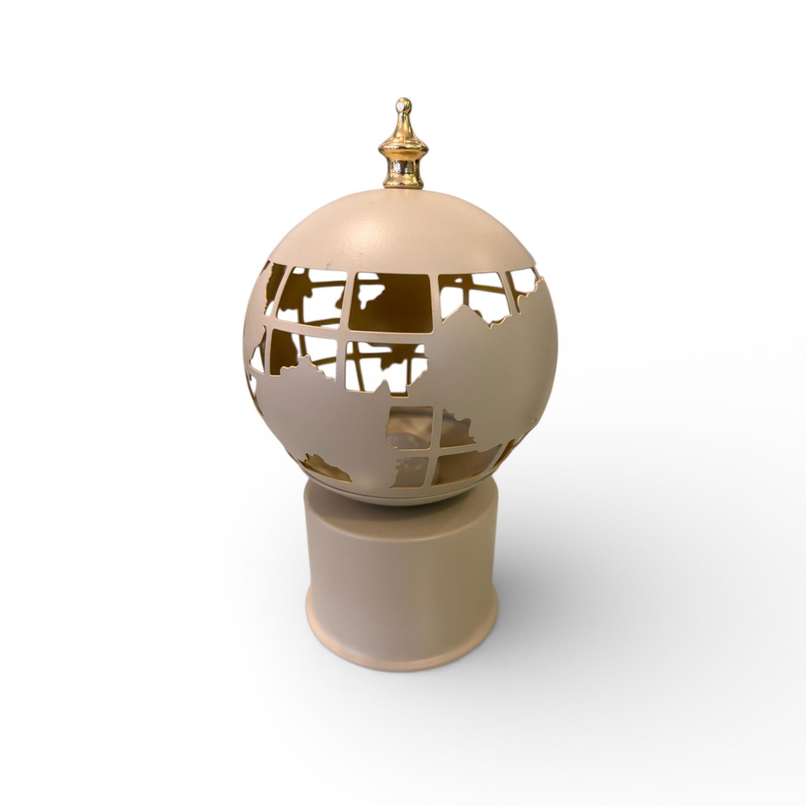 Lampada di Design in Metallo a Forma di Mondo 20 cm - AD
