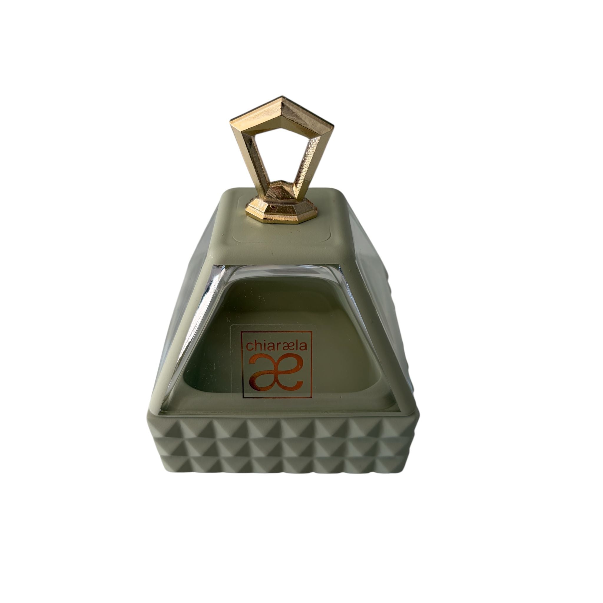 Scatolina in Vetro con Dettagli in Resina Stile Rock  11 cm - Chiaraela