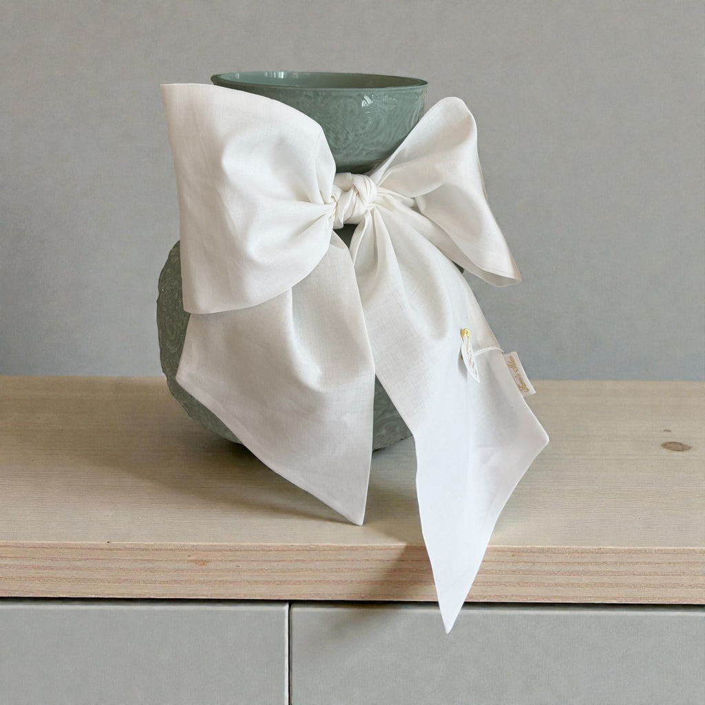 Vaso Decorativo in Vetro con Fiocco Elegante 22 h cm - Sara's Idea