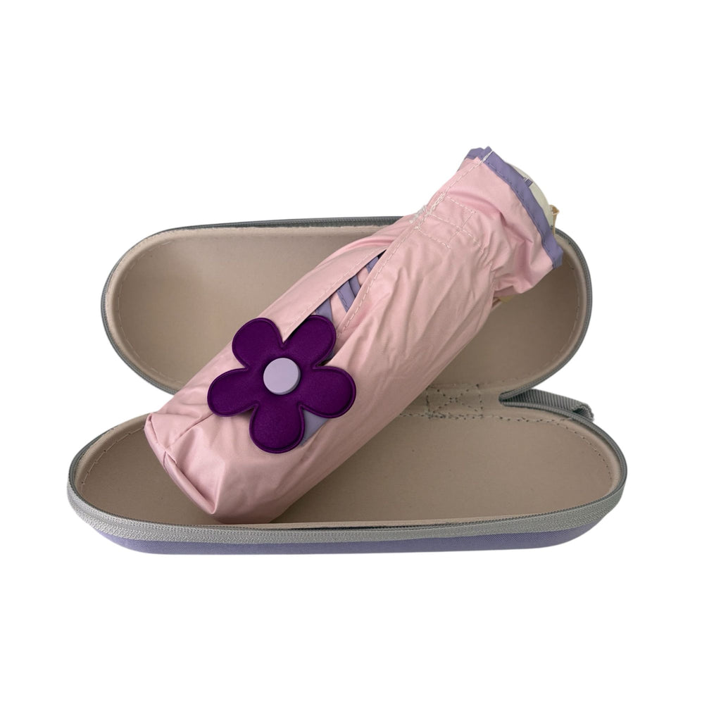 Ombrello Pieghevole con Astuccio a Contrasto - Fiori di Lena