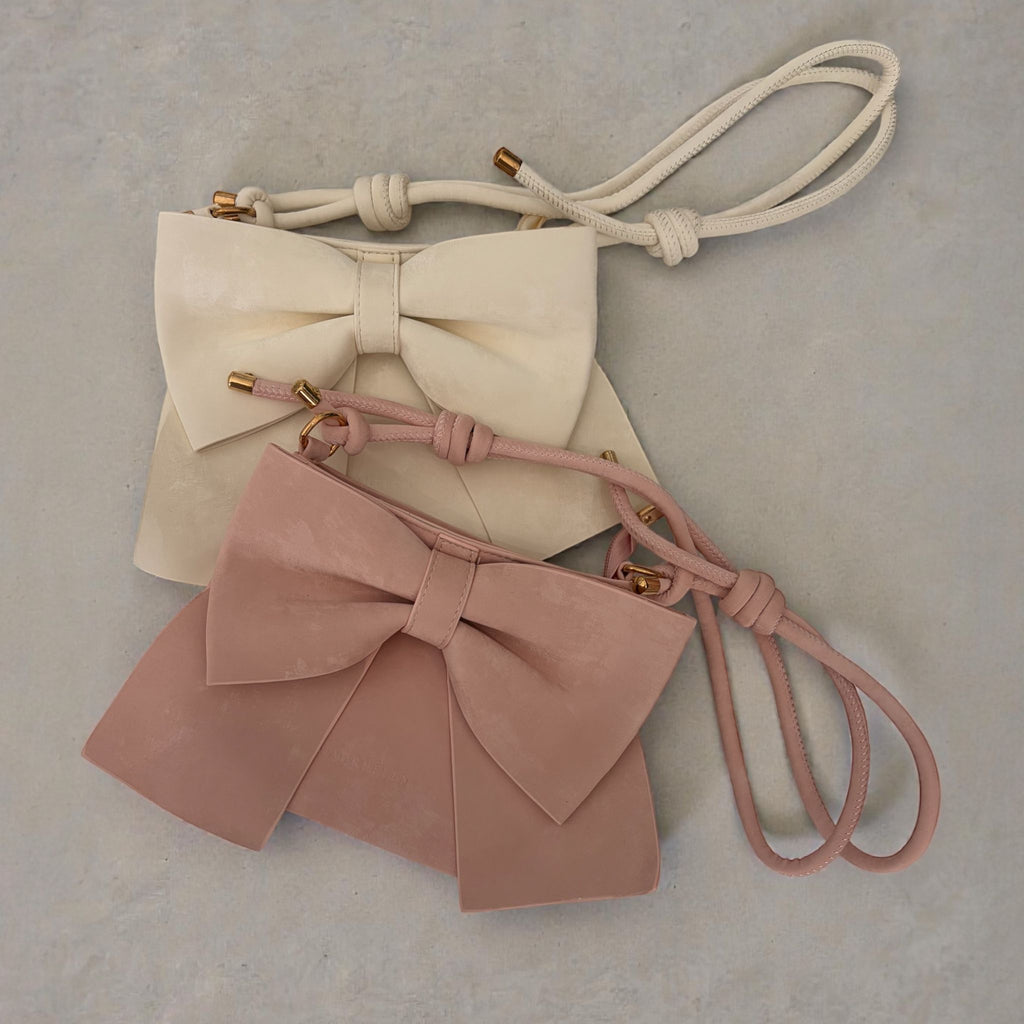 Borsetta in Effetto Scamosciato con Fiocco 20x16 cm - Madrhelen