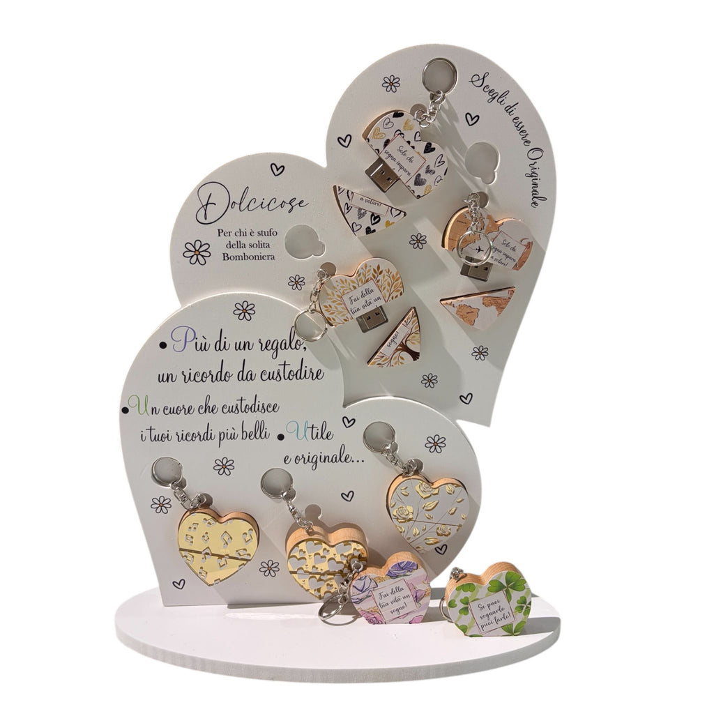 Penna USB a Portachiavi Multicolore - DolciCose
