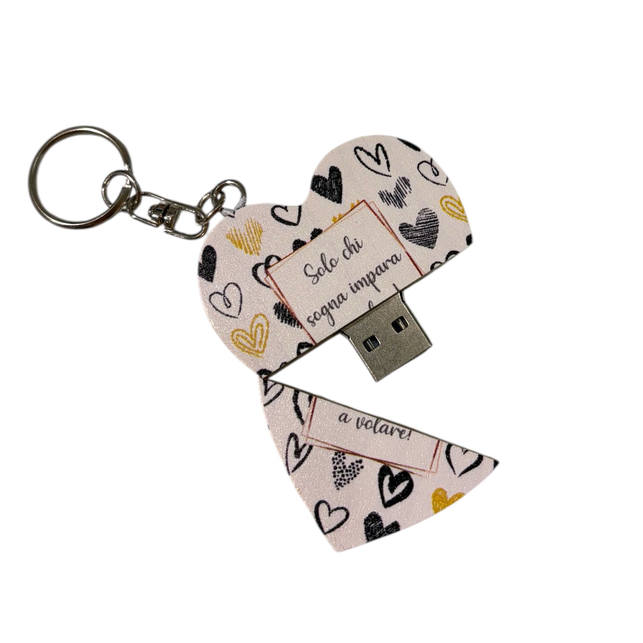 Penna USB a Portachiavi Multicolore - DolciCose
