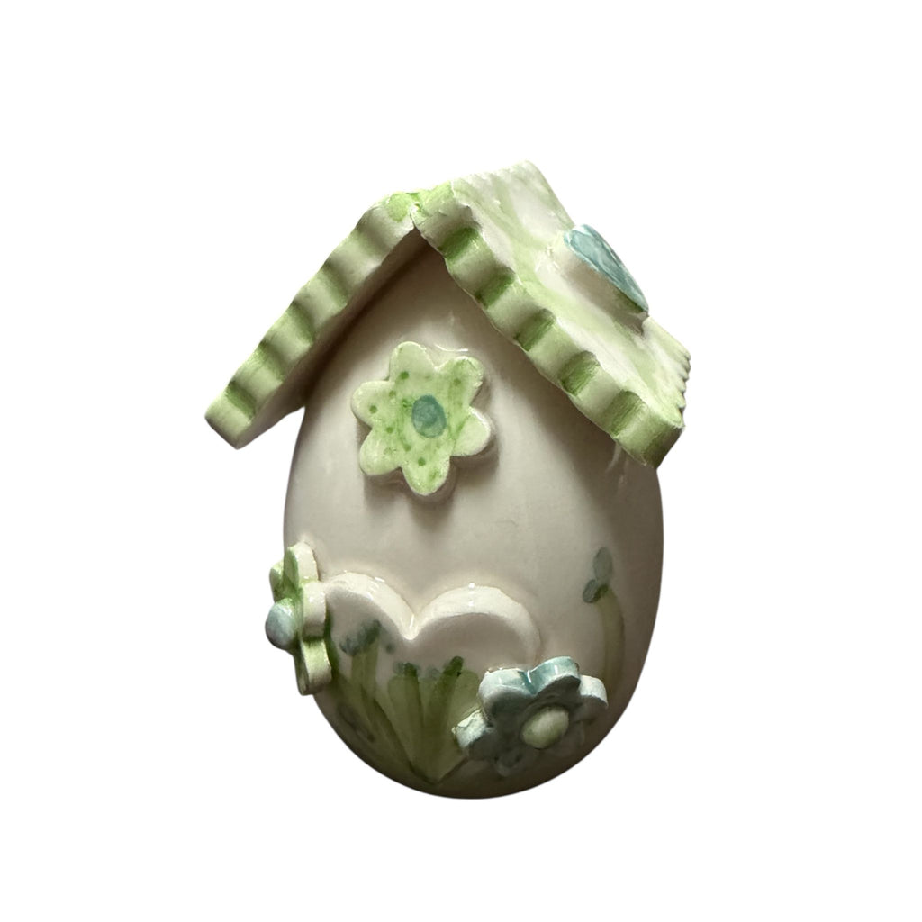 Uovo Decorativo in Ceramica con Decori 3d 6 cm