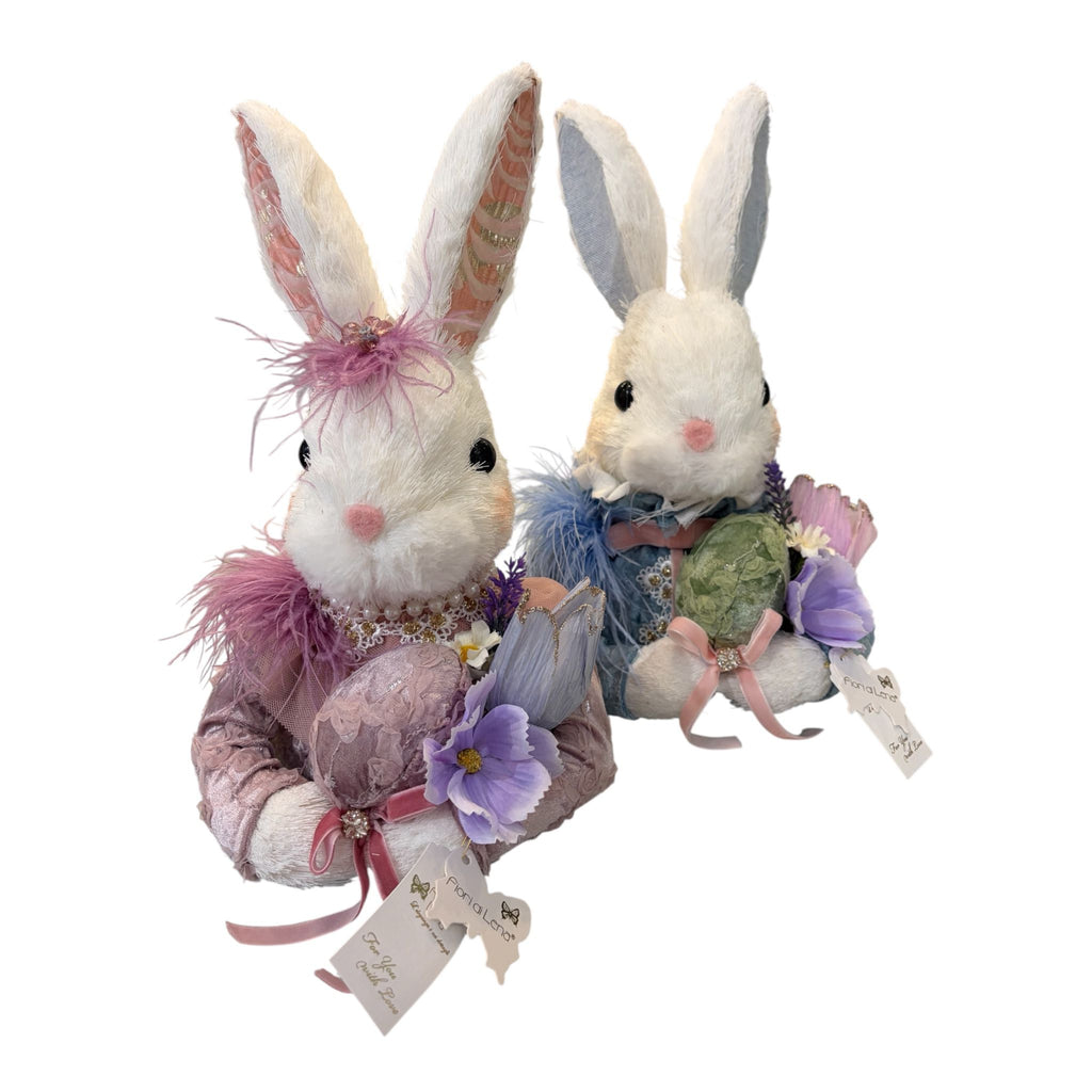 Mezzo Busto di Coniglietto 38 h cm - Fiori di Lena