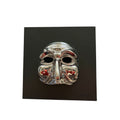 Quadretto Nero con Maschera Pulcinella Canna di Fucile 16x16 cm - Bongelli Preziosi