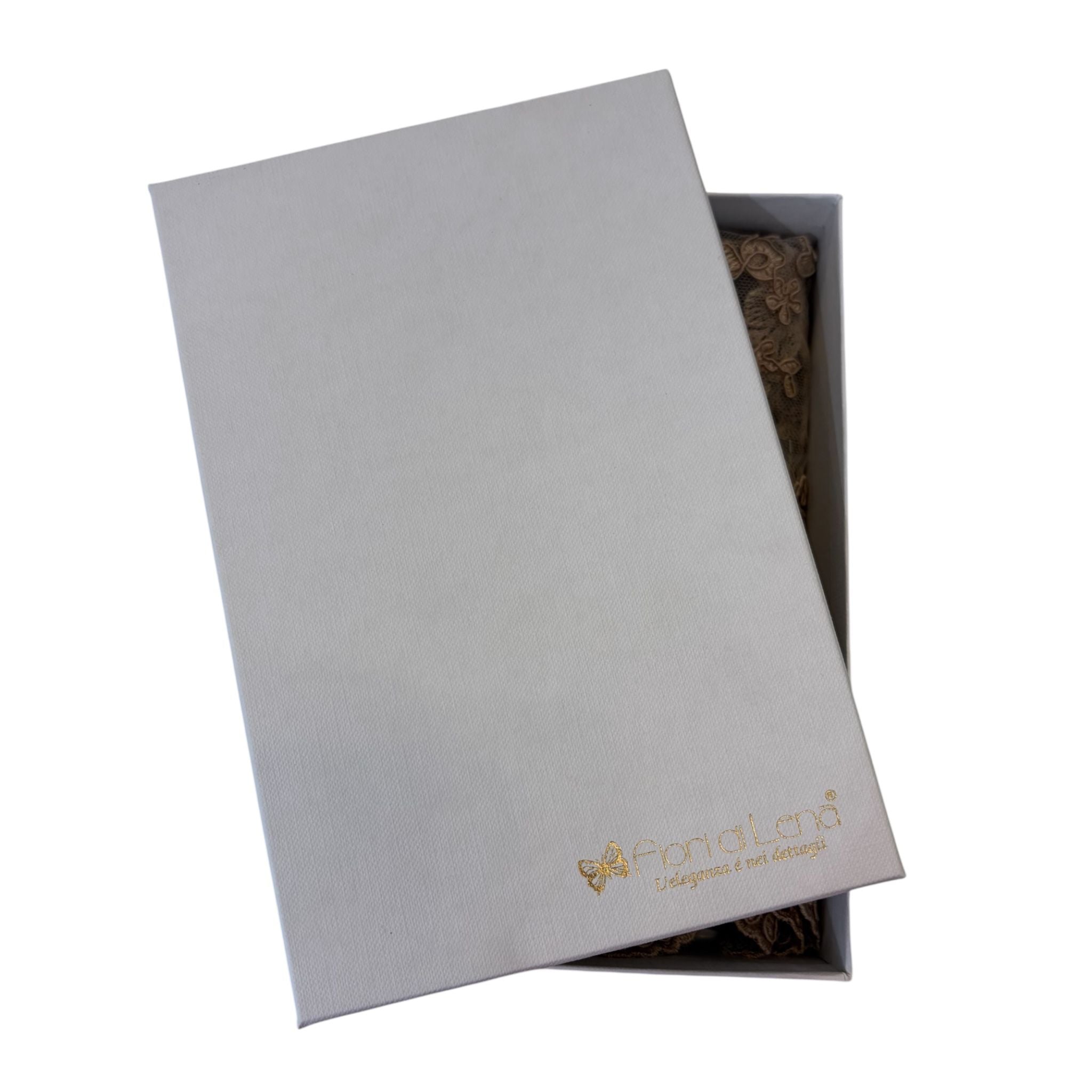 Centrino Artigianale Cioccolato in Pizzo 33x60 cm - Fiori di Lena