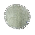 Tappeto in Spugna Verde Salvia con Crochet 80x80 cm - Blanc Mariclò