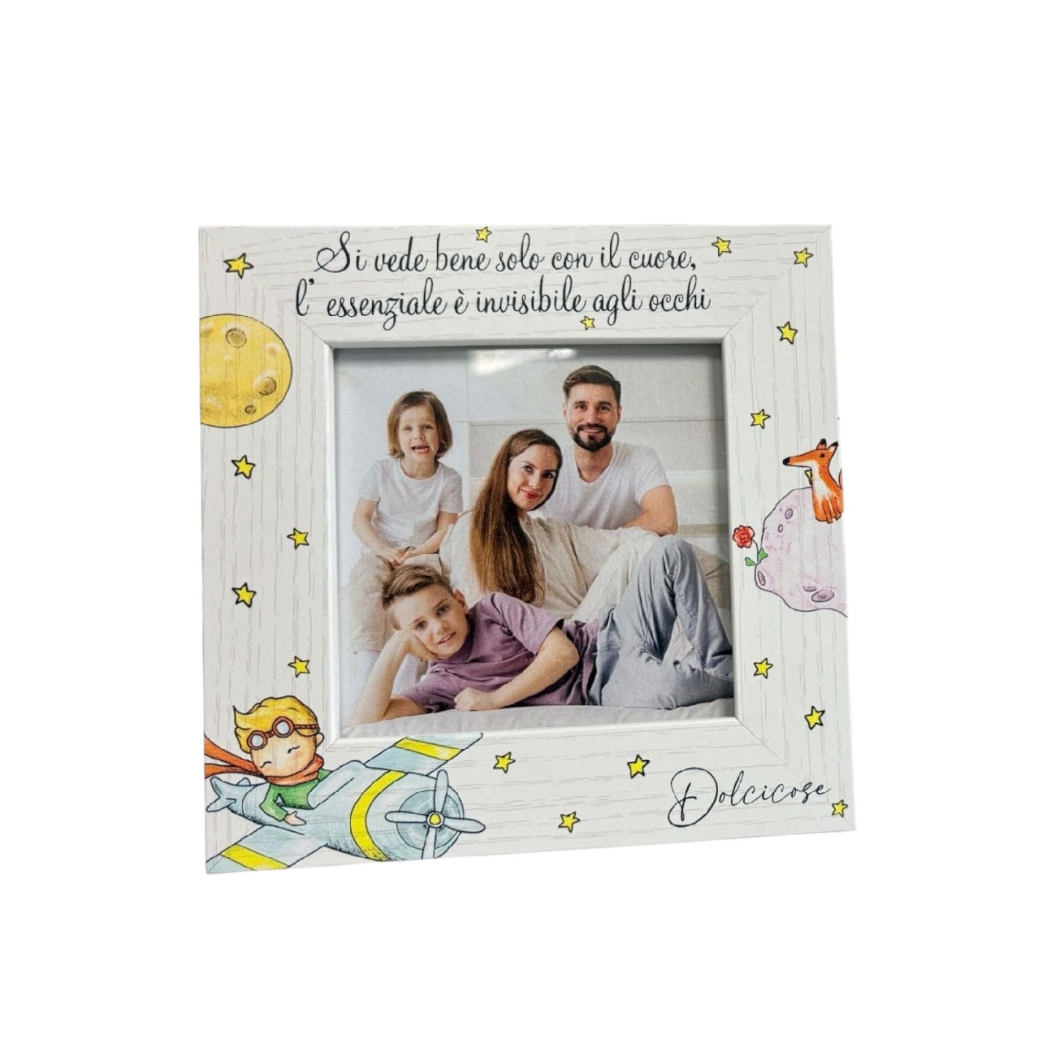 Porta Foto in Legno con Grafica de Il Piccolo Principe - Dolci Cose