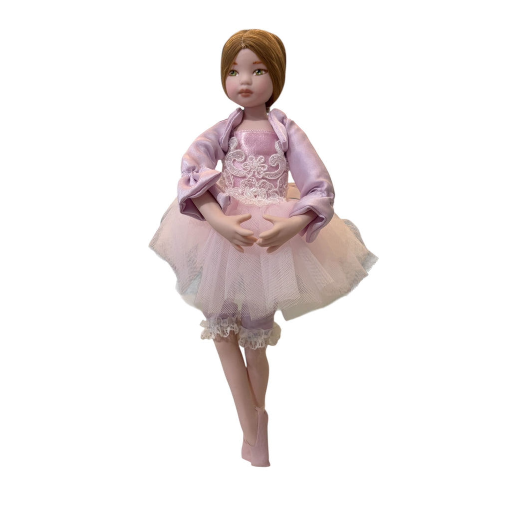 Bambola di Porcellana con Eleganti Abiti in Tessuto 30 cm - Thea