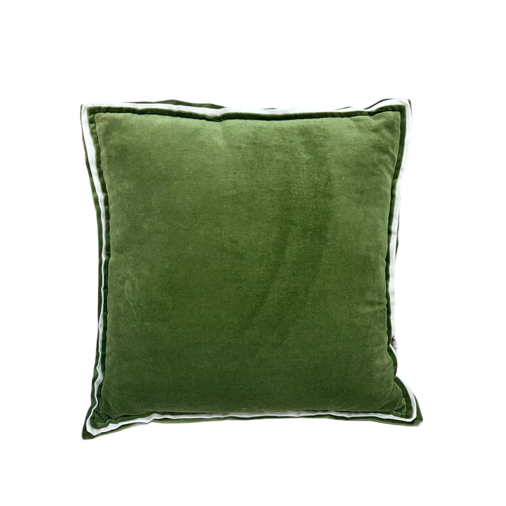 Cuscino in Velluto Verde 45x45 cm - Light e Living
