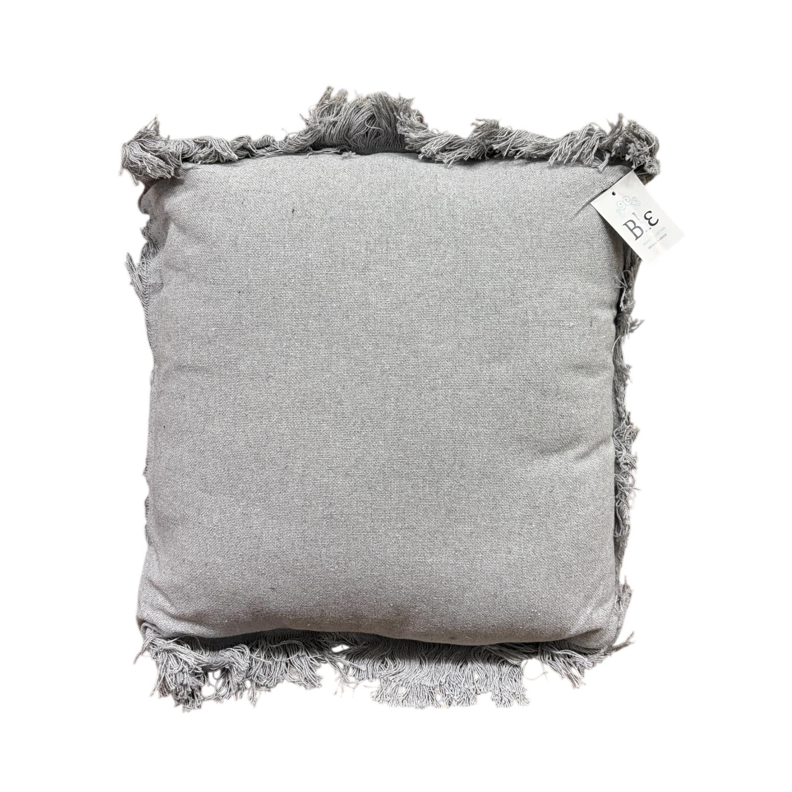 Cuscino in Cotone con frange 40x40 cm - In Art