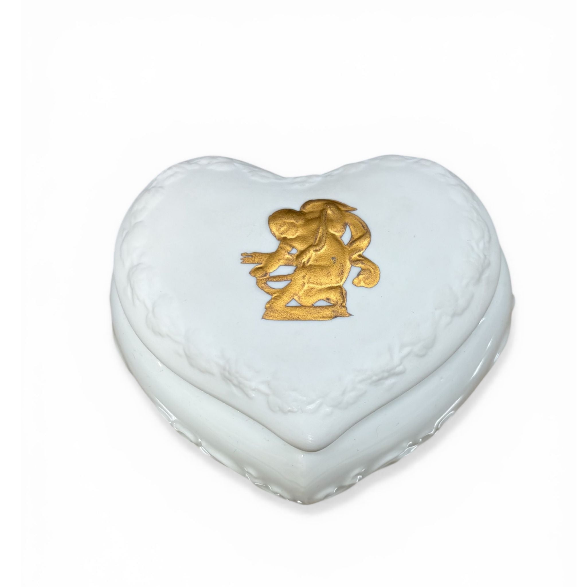 Scatolina Cuore in Porcellana Biscuit - Le Perle