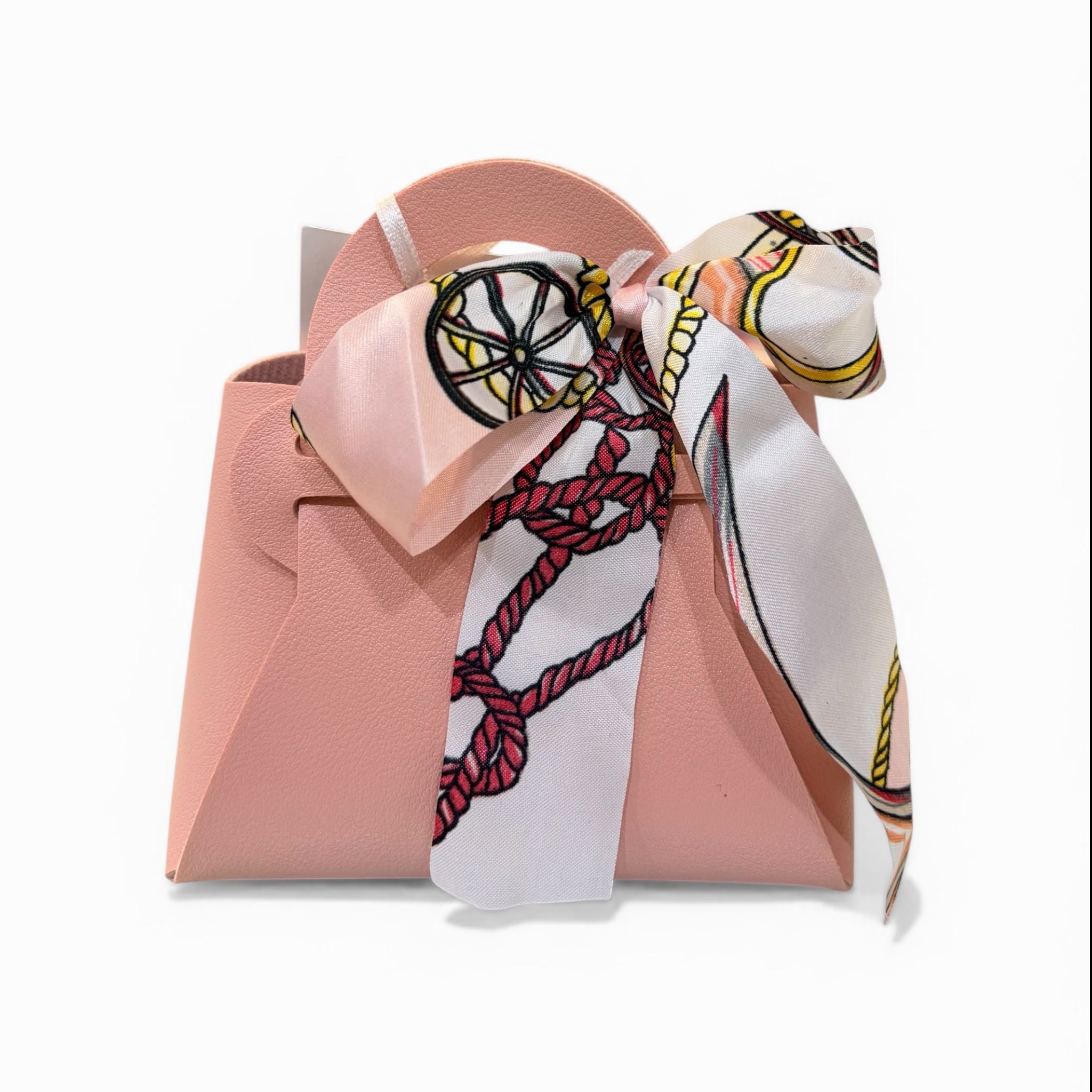 Borsetta Simil Pelle con Foulard 7x7x6 h cm - Madrhelen