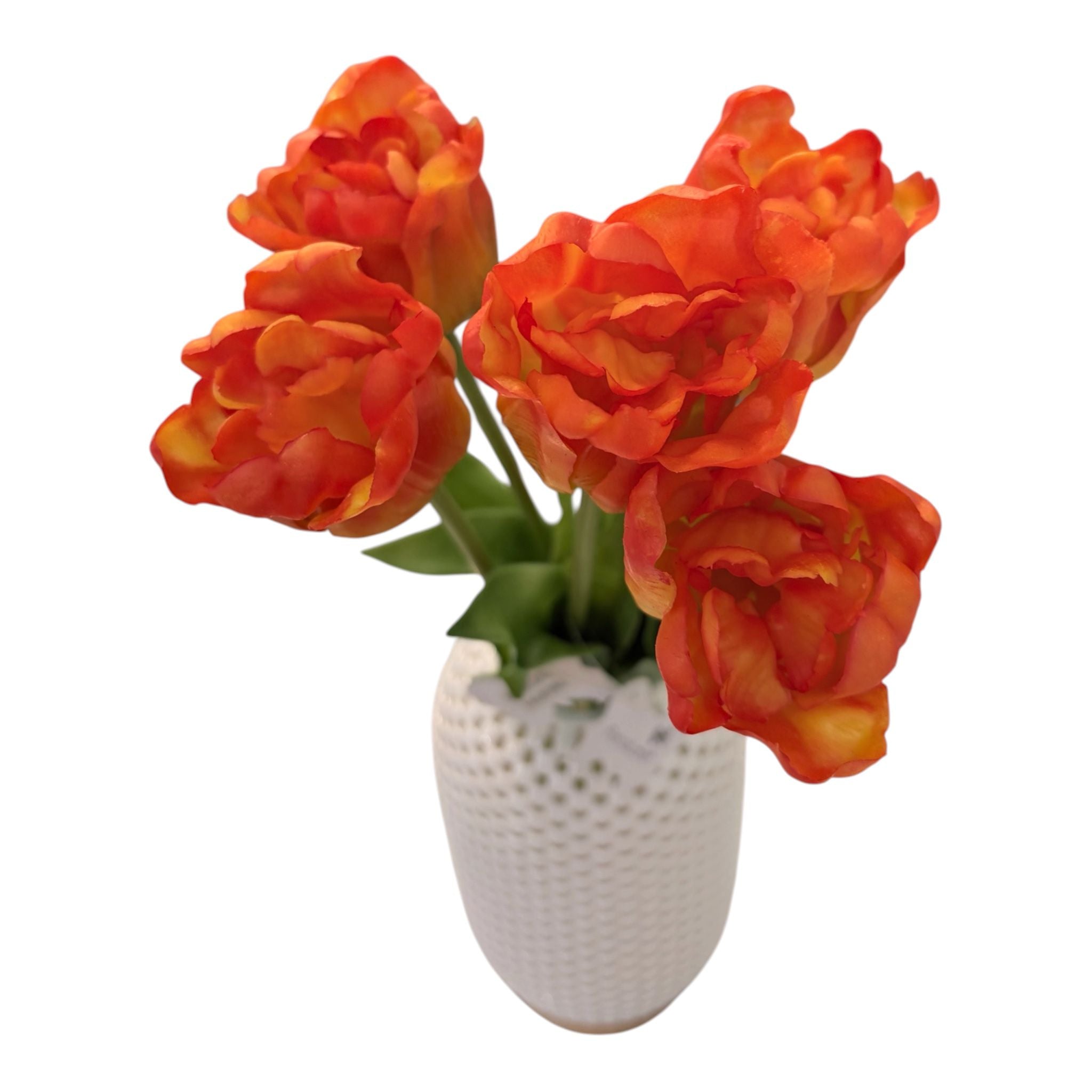 Tulipano Realistico in PE Arancio 50 cm - Fiori di Lena