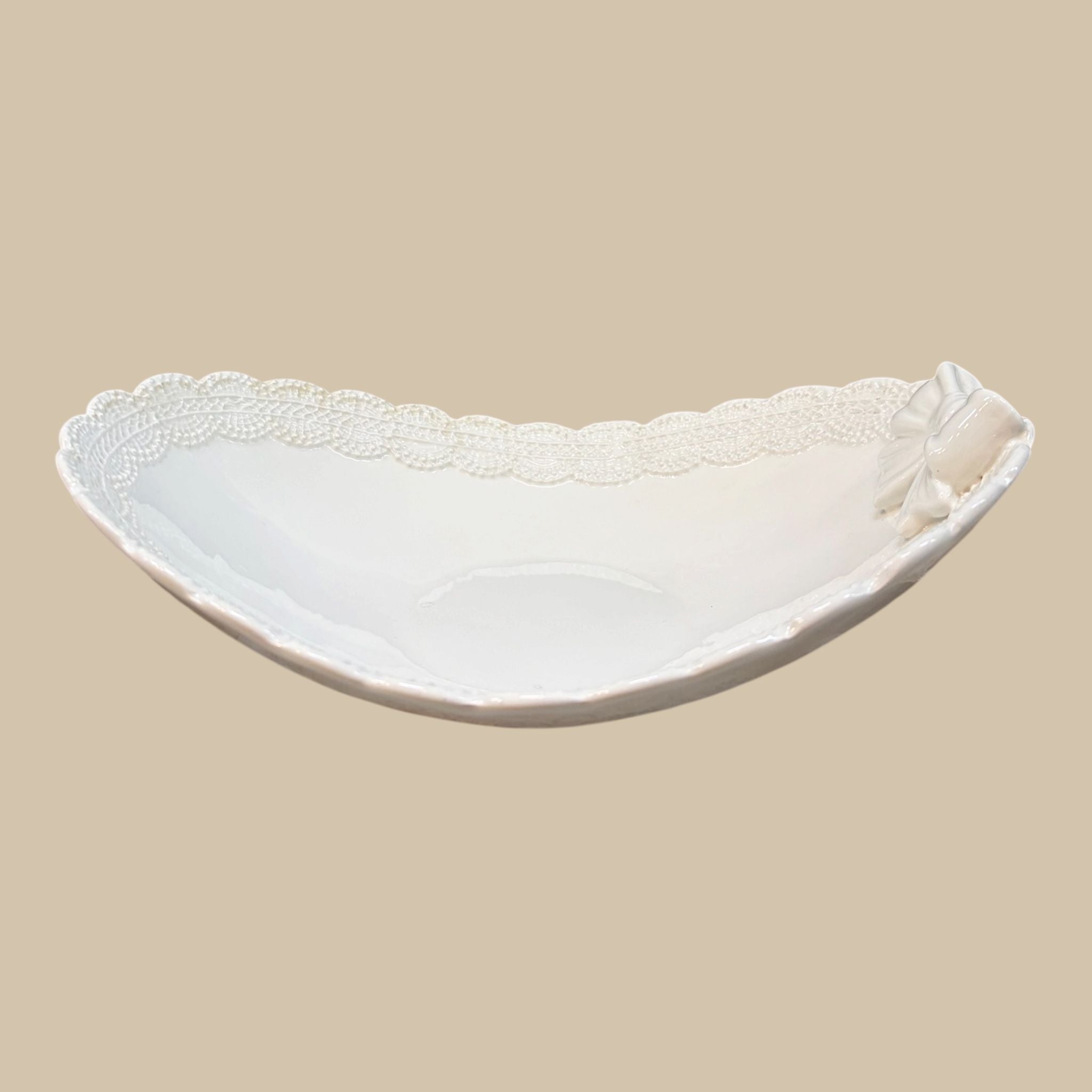 Vassoietto Shabby Chic con Fiocco 27x19 cm - L'Arte di Nacchi