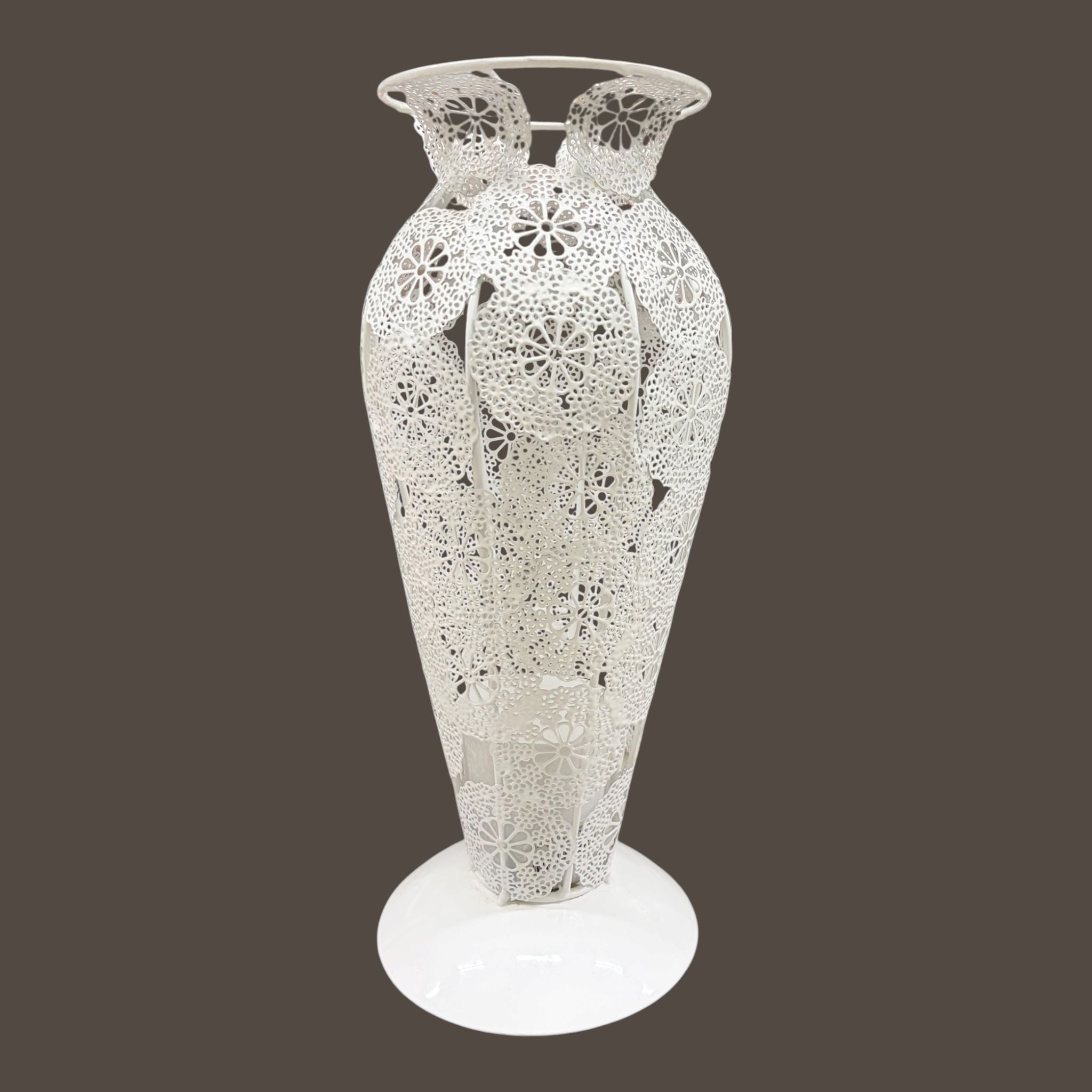 Vaso in Metallo Traforato 34 cm - In Art