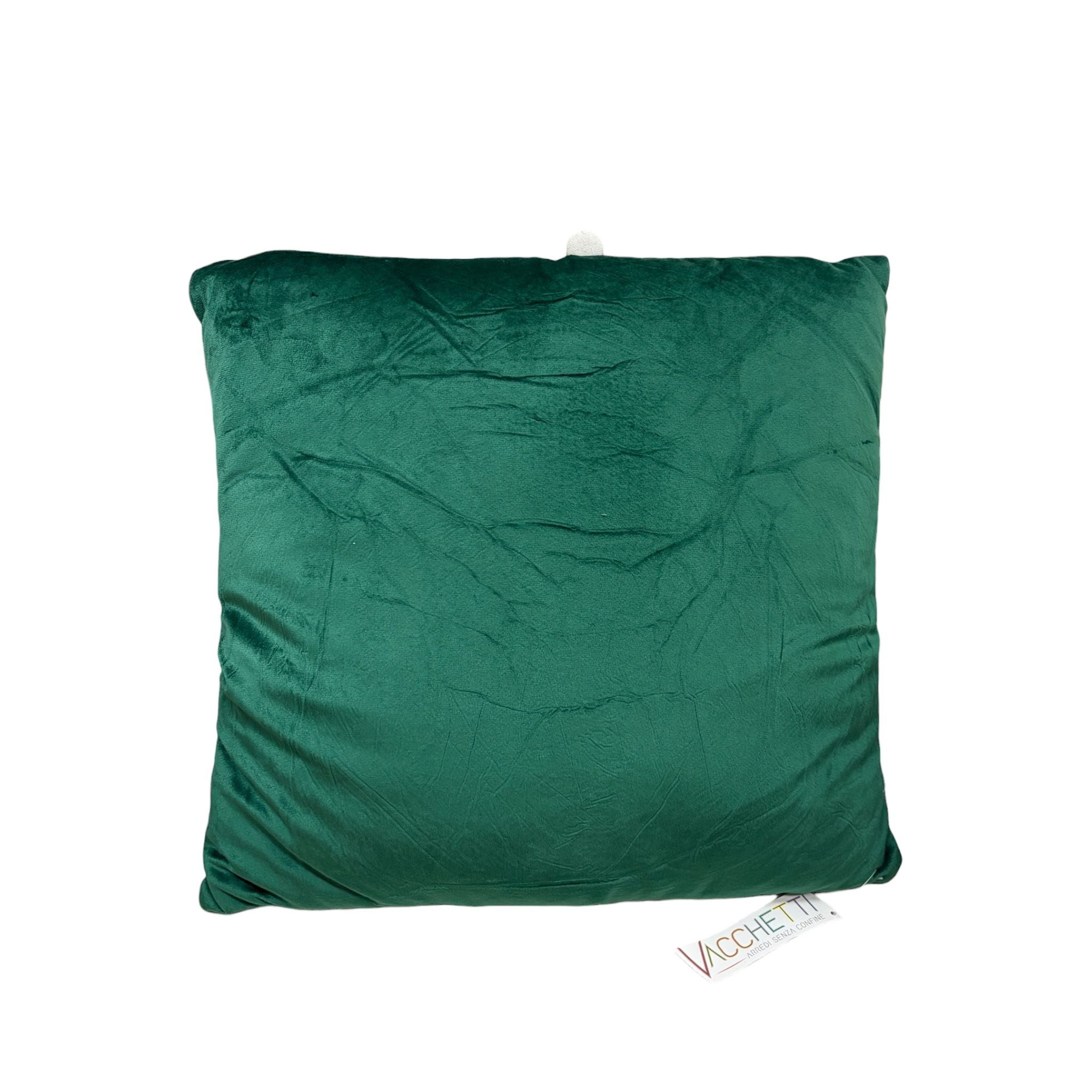 Cuscino in Velluto Verde 45x45 - Vacchetti