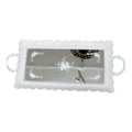 Vassoio Shabby Chic in Legno con Fondo Specchiato - In Art