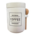 Barattolo Caffè con Cucchiaio in Legno 10x14 h cm - Click