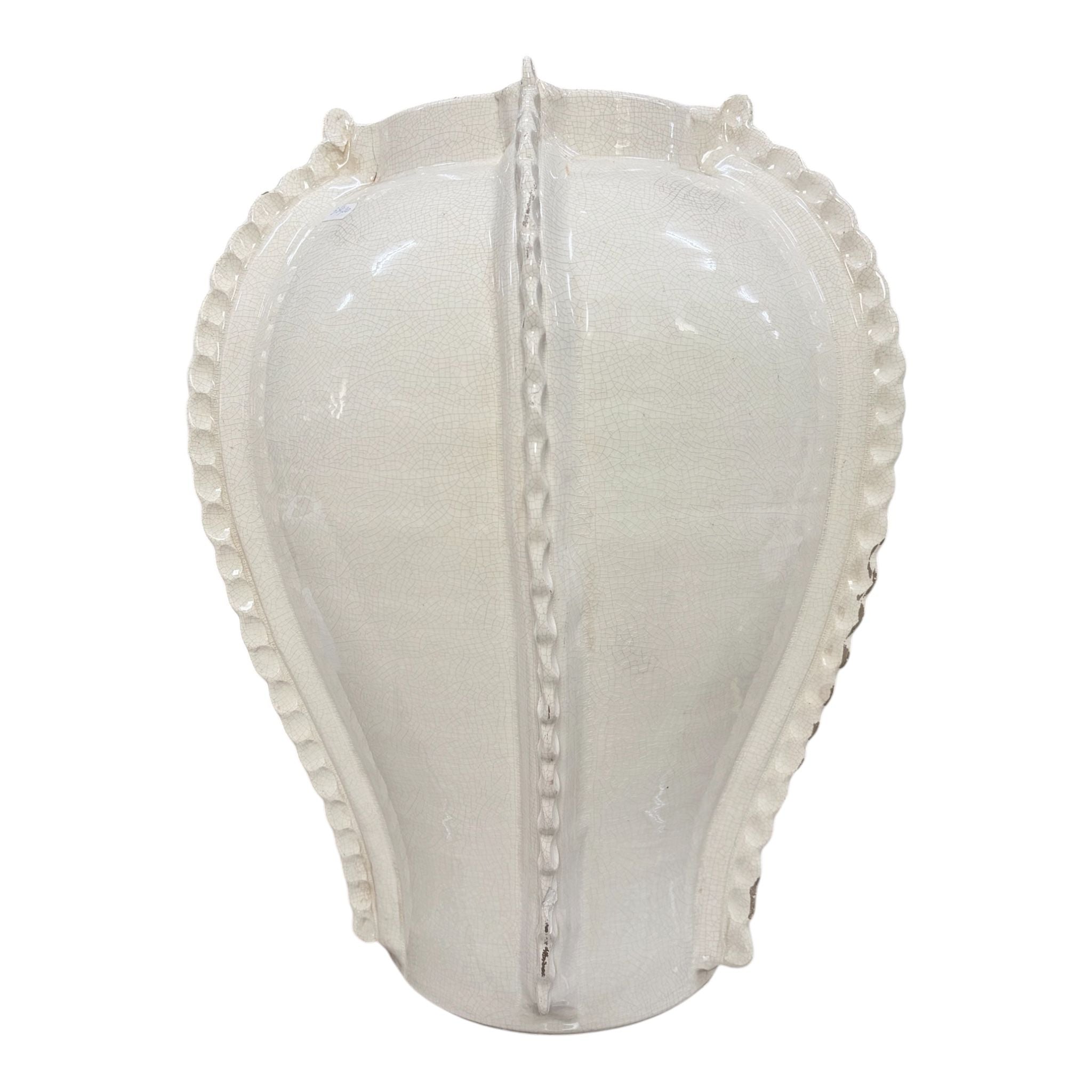 Vaso Shabby Chic in Ceramica Anticata 30x52 h cm - L'Arte di Nacchi