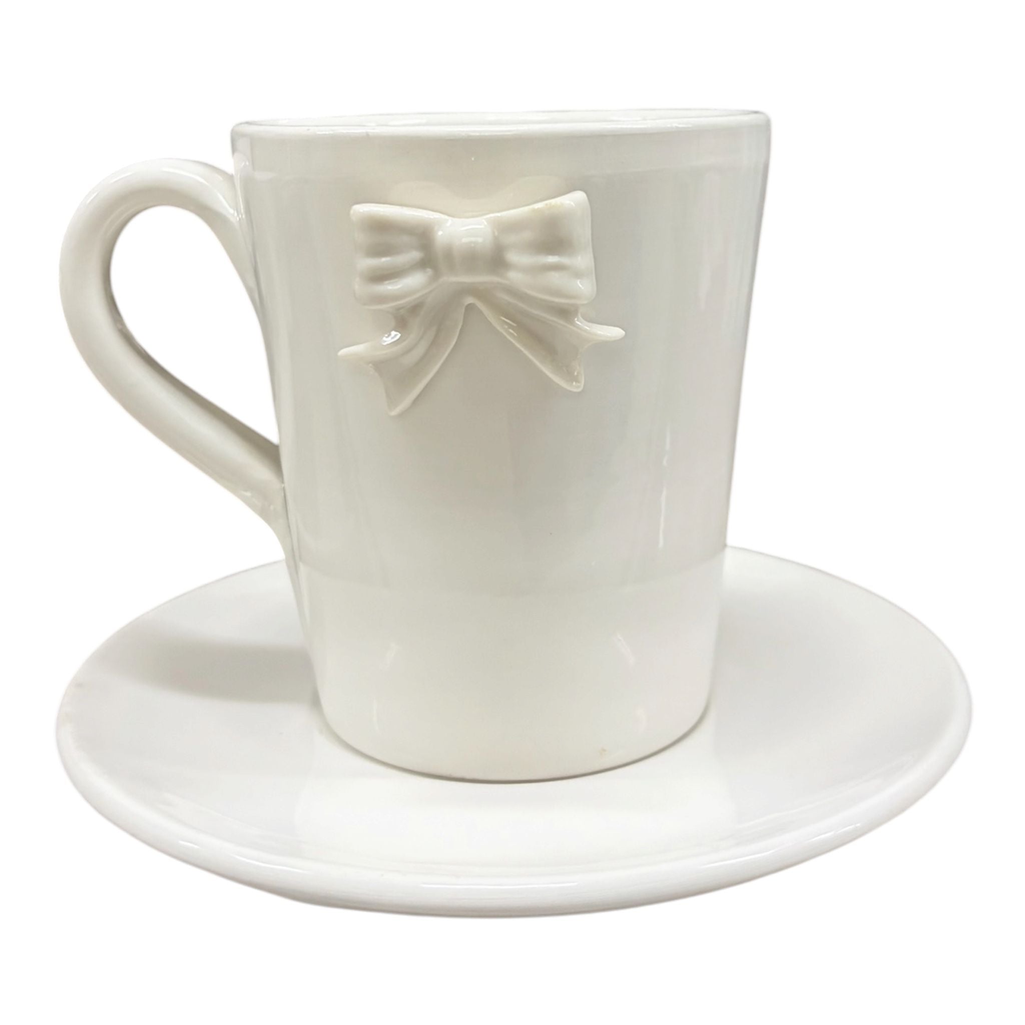 Tazza da Colazione in Porcellana con Fiocco - Ad Rem