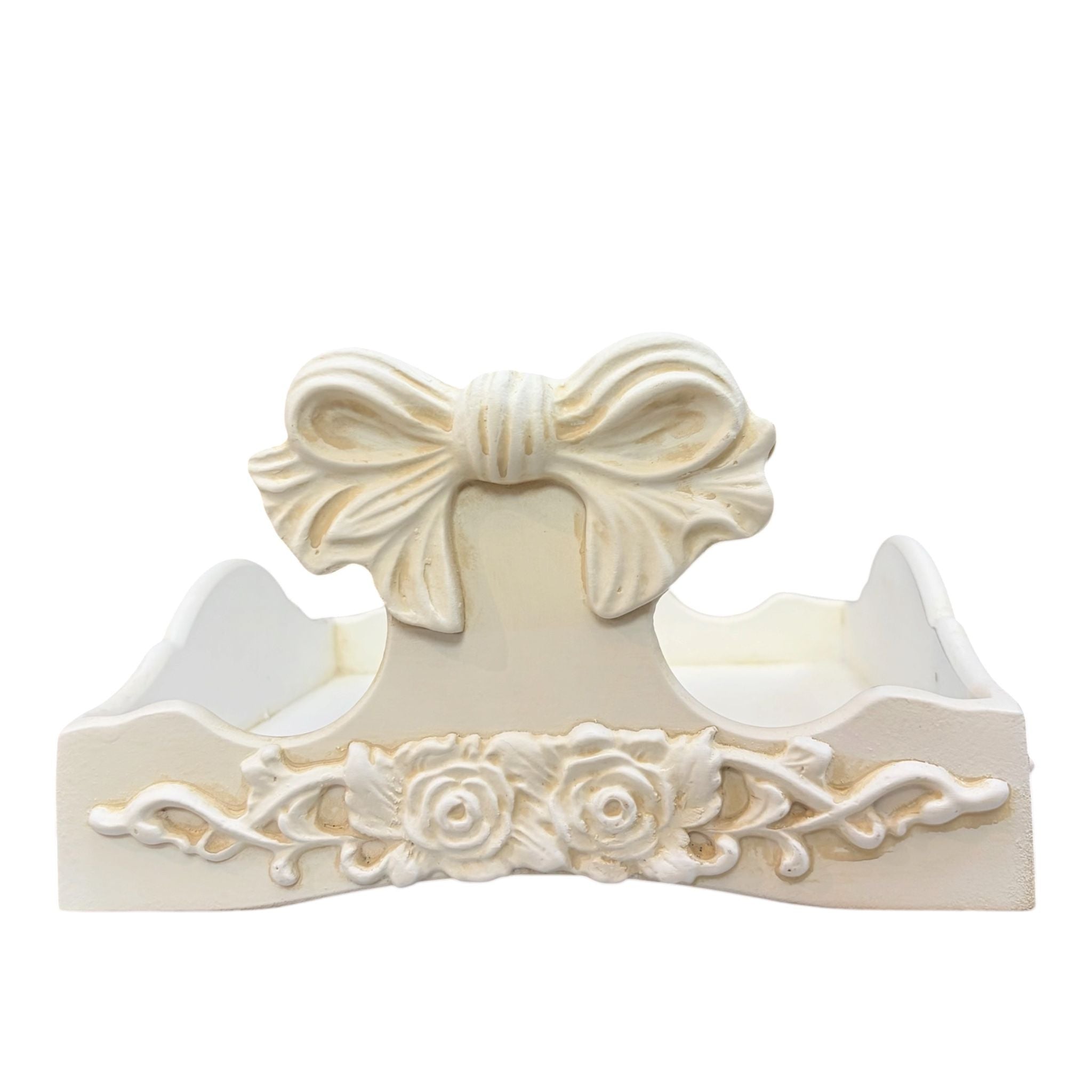 Porta Tovaglioli Shabby Chic con Fiocco - Coccole di Casa
