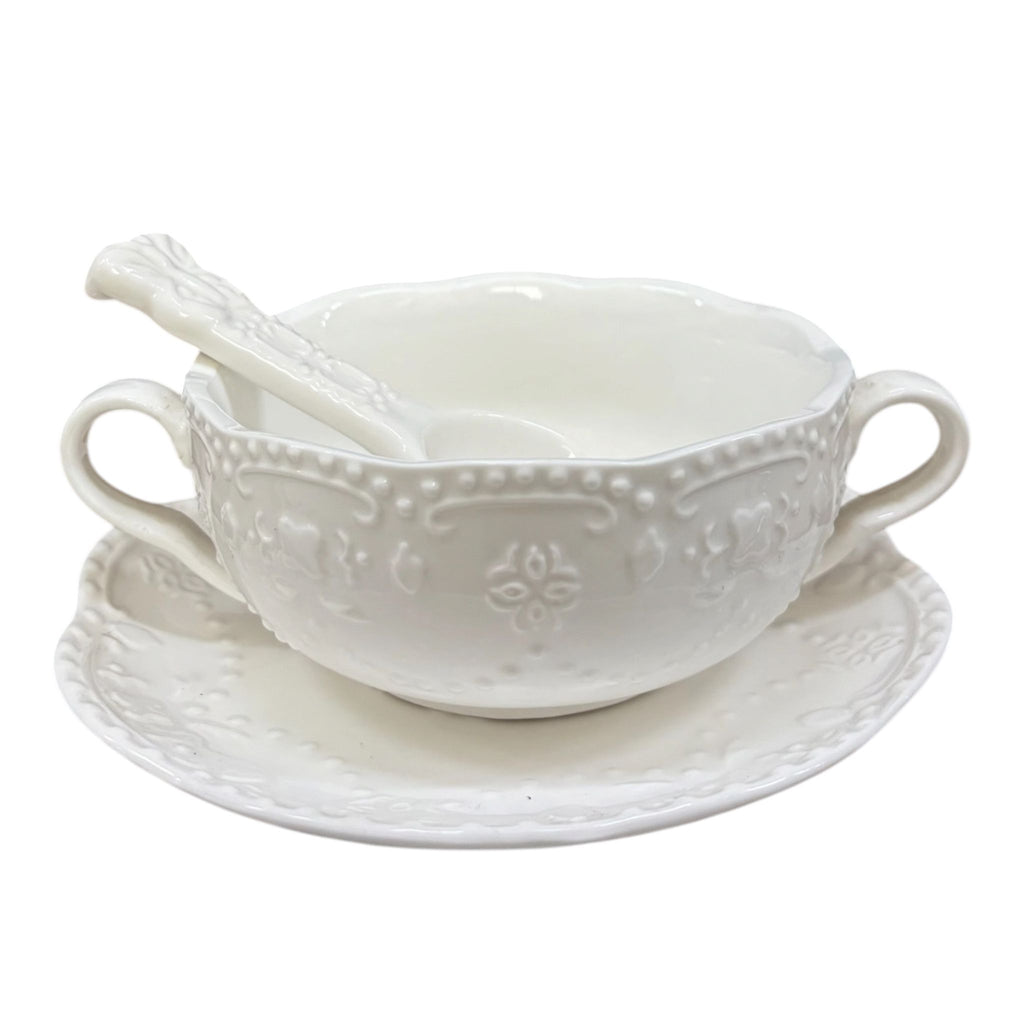 Tazza in Ceramica con Decoro - Blanc Mariclò