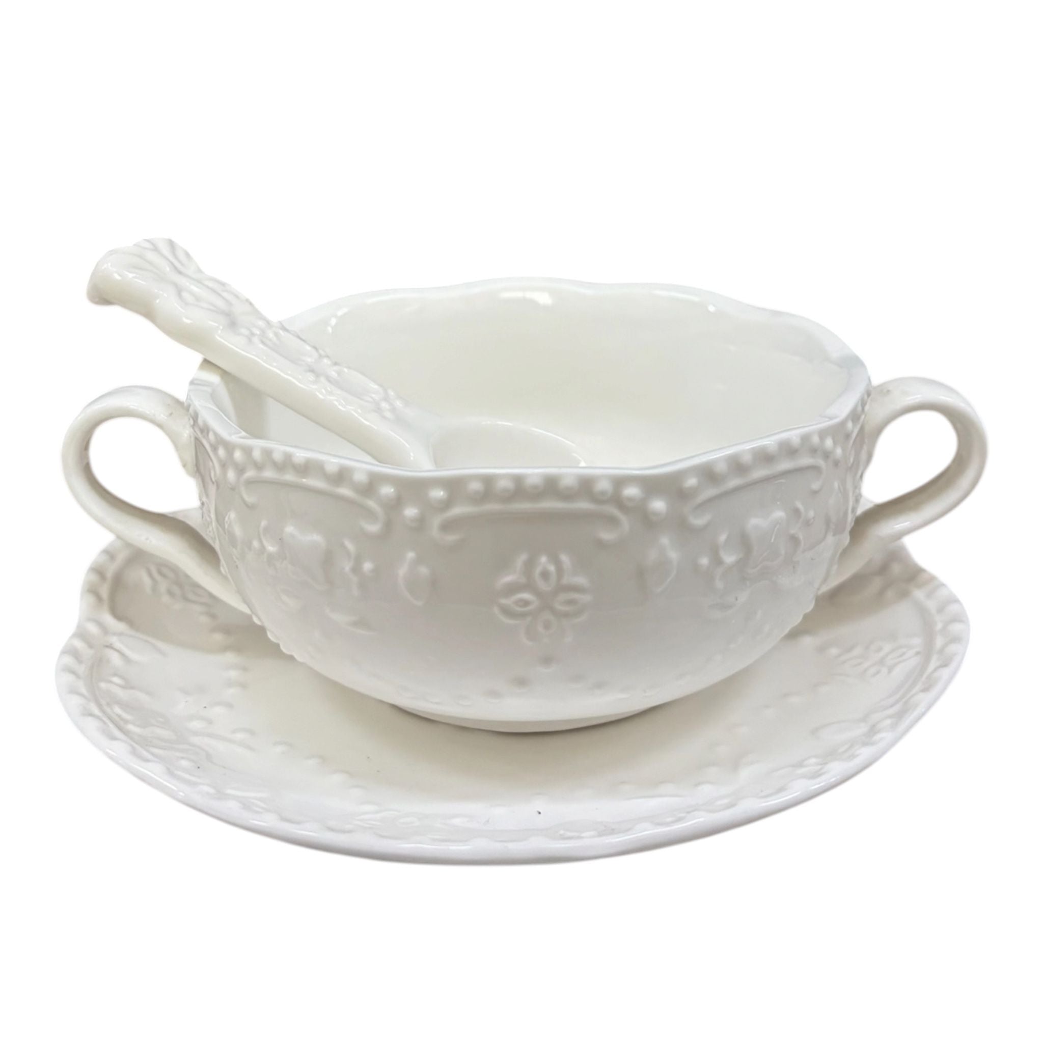 Tazza in Ceramica con Decoro - Blanc Mariclò