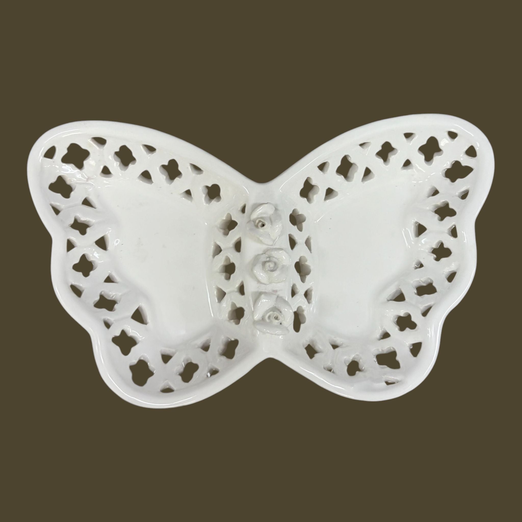 Decorazione in Ceramica con Farfalla 20x10 cm - L'Arte di Nacchi