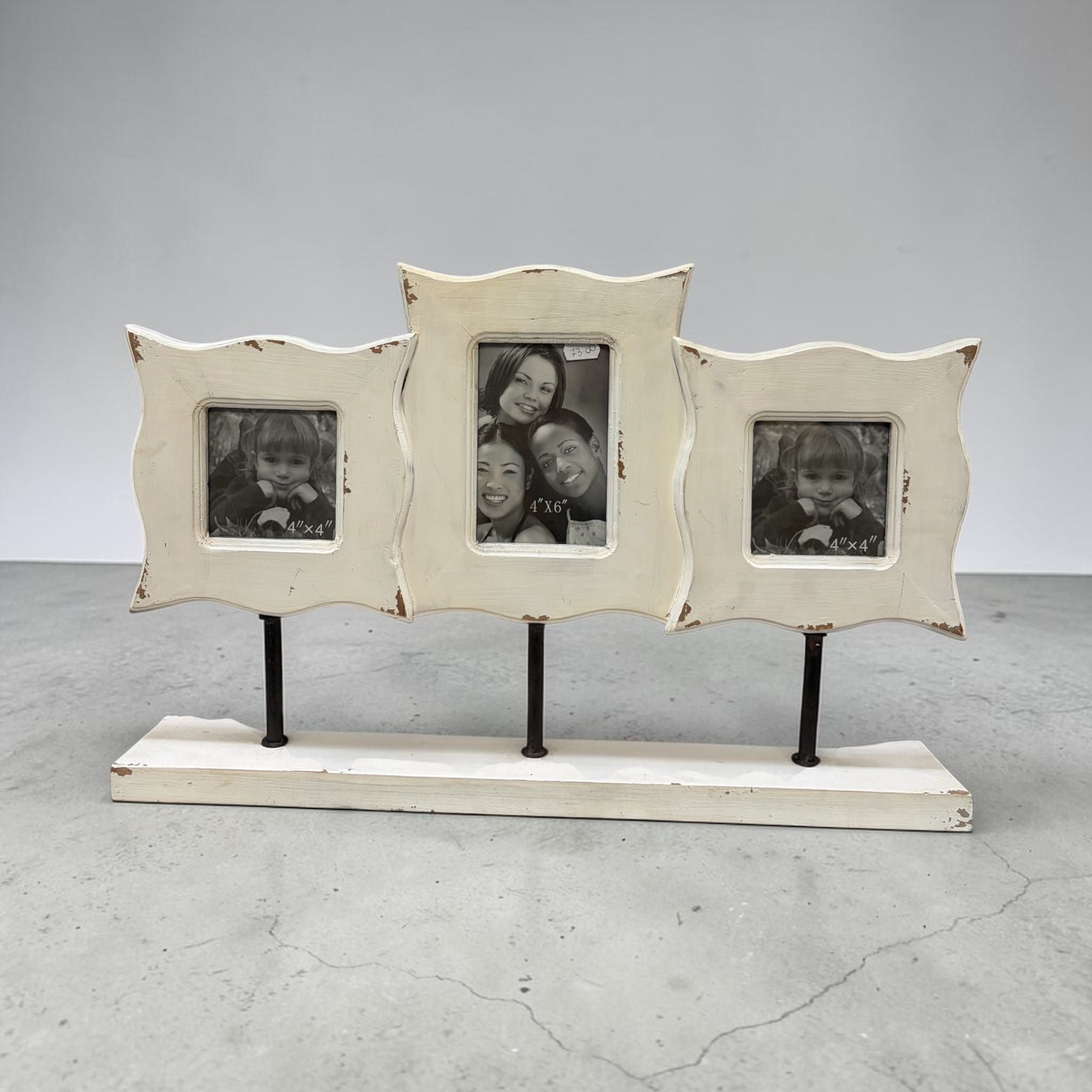 Porta Foto in Legno e Metallo Stile Shabby - In Art