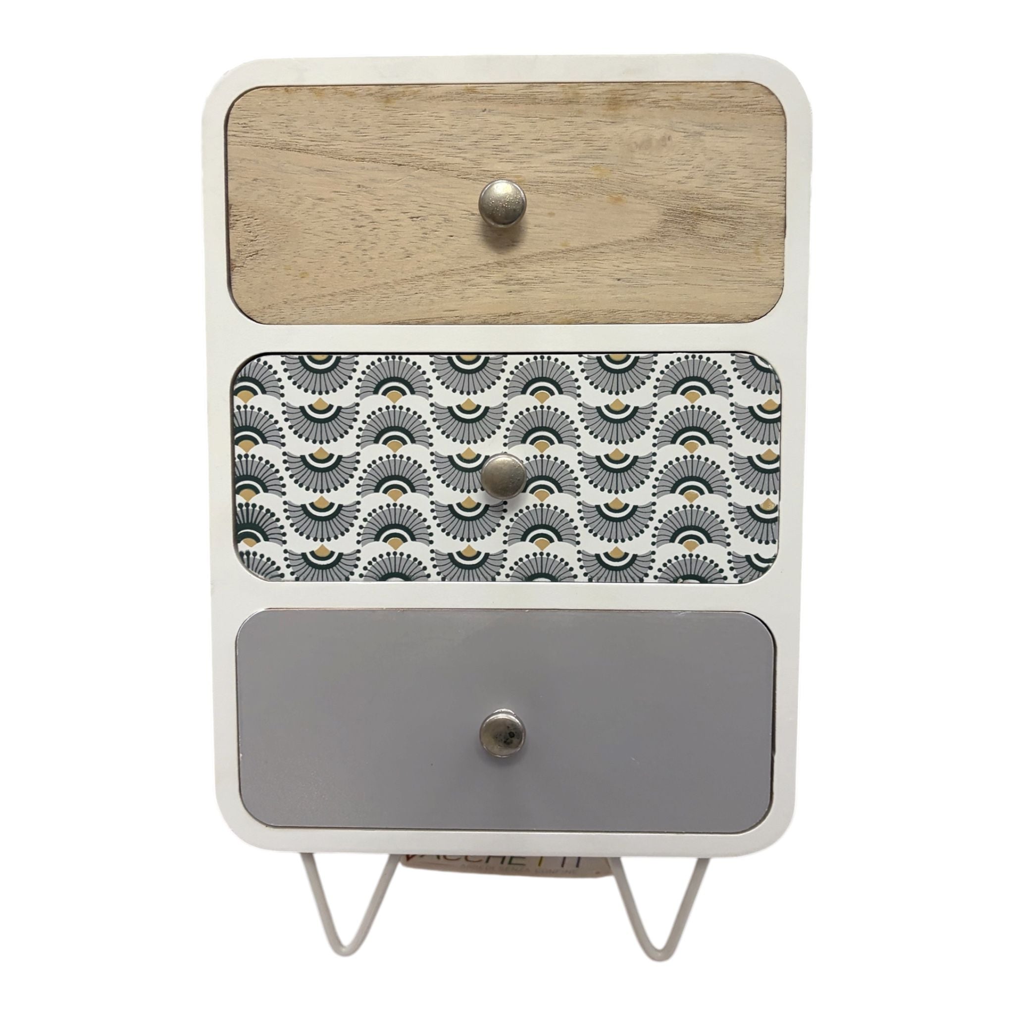 Porta Gioie in Legno Bianco con Design Vintage - Vacchetti
