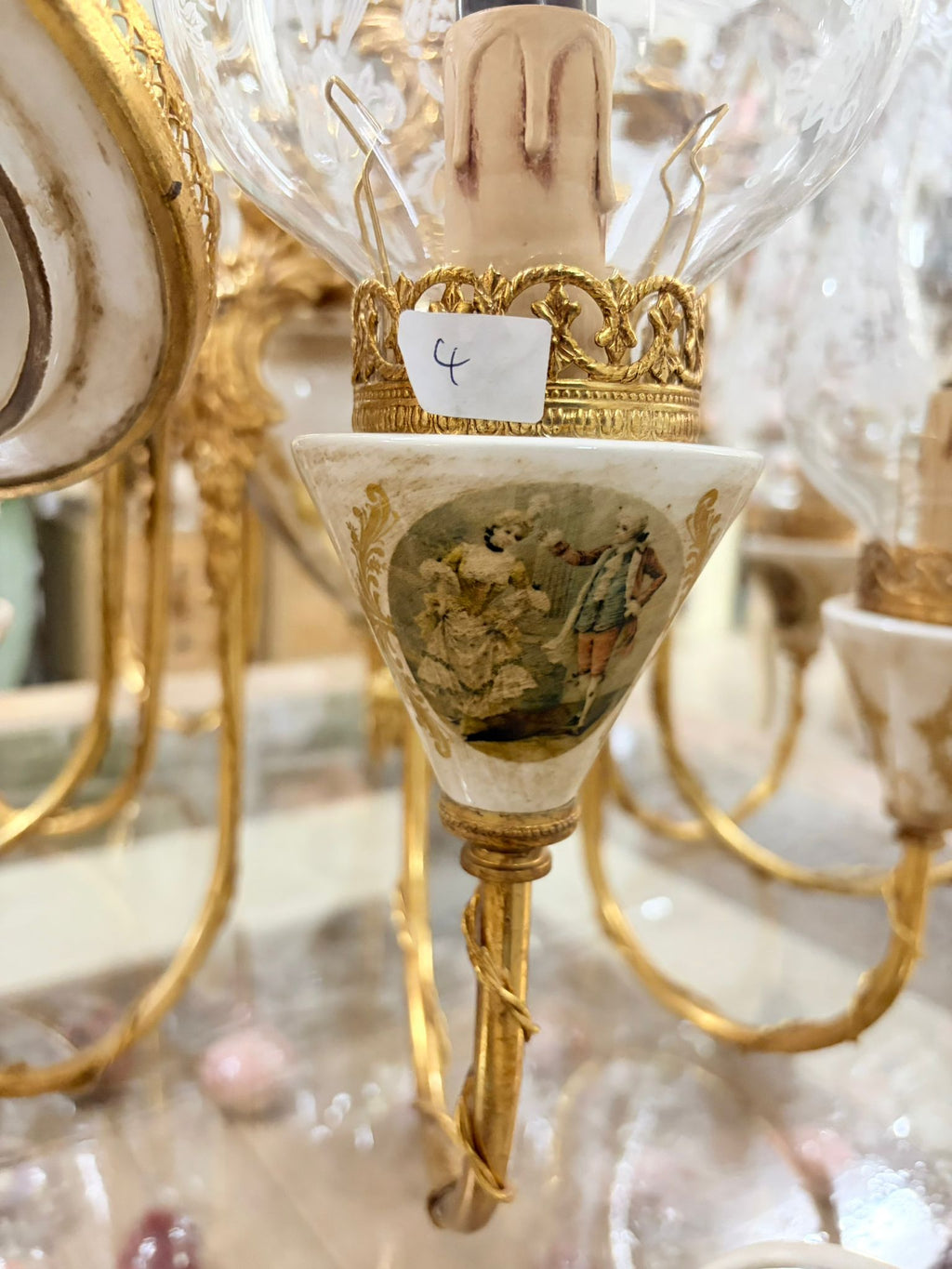 Lampadario in Ceramica Dipinta a Mano - Fiorentino Keramos