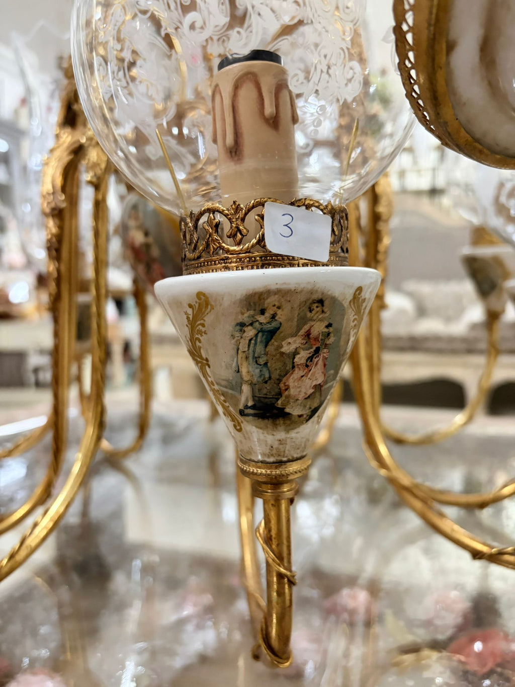Lampadario in Ceramica Dipinta a Mano - Fiorentino Keramos
