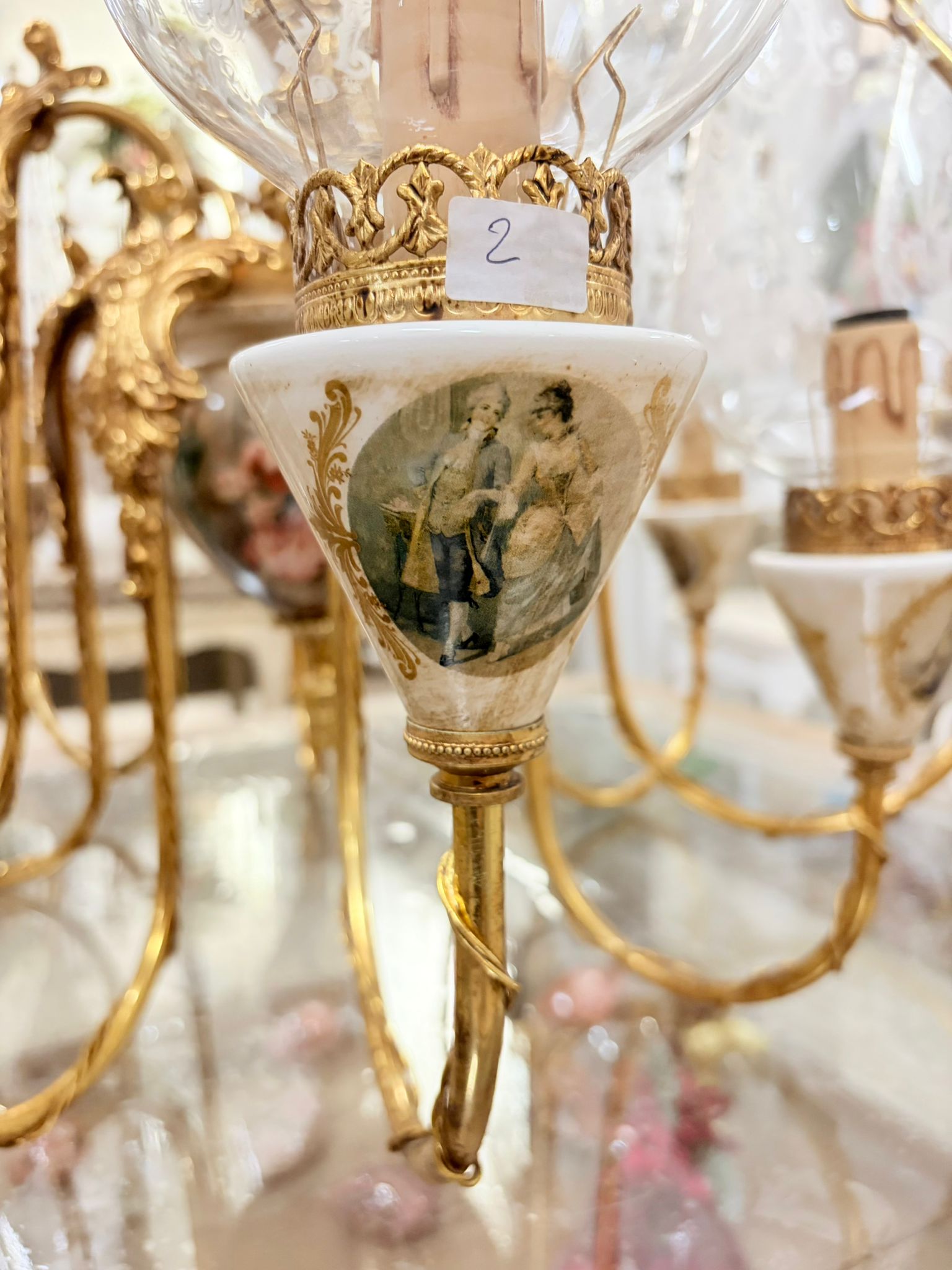 Lampadario in Ceramica Dipinta a Mano - Fiorentino Keramos